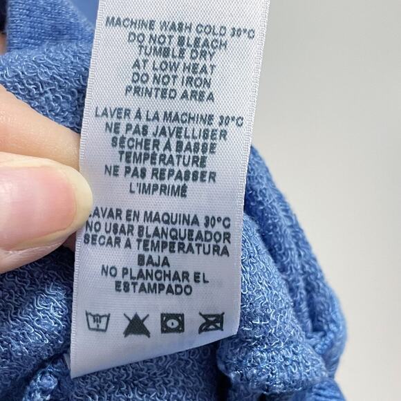 Sundry Blue Long Sleeved Heart Star Print Sweatshirt - Picture 10 of 10